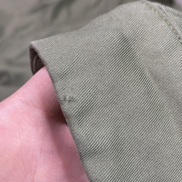 Gap Drapey Drawstring Army Green Lyocell Jacket Size Small - Picture 7 of 7